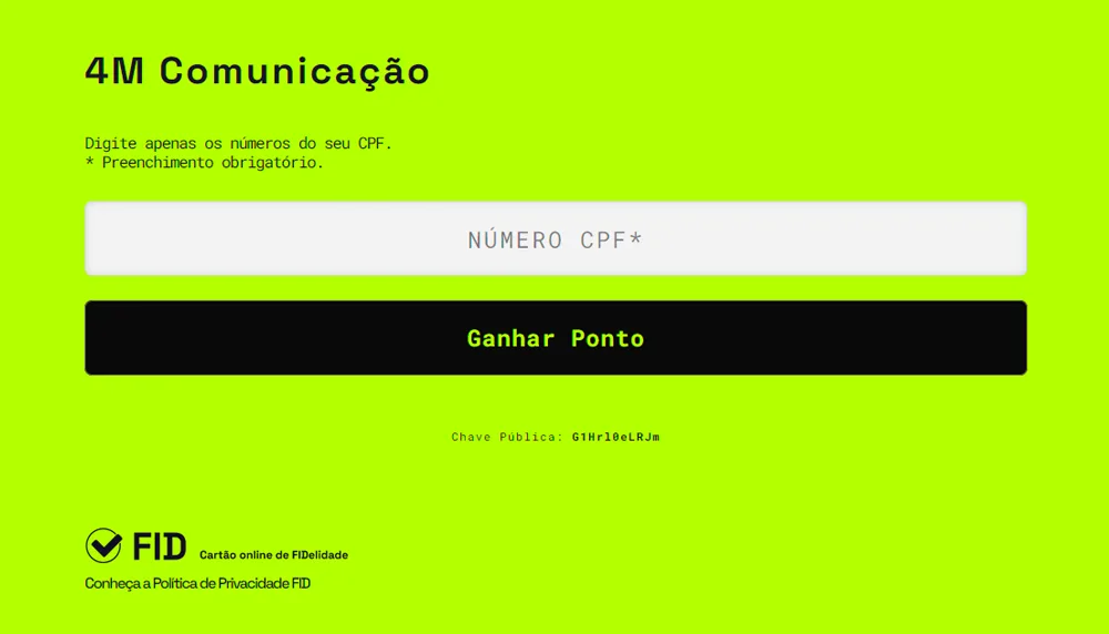 Cartao FID Cartao FID
